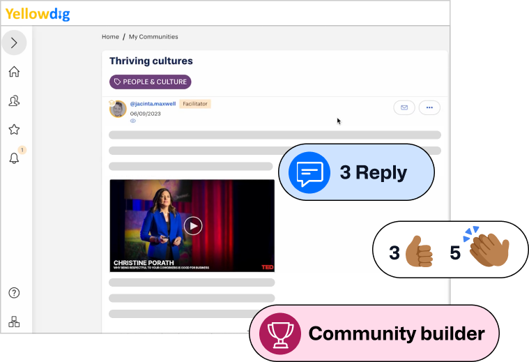 Yellowdig, social media platform for learning